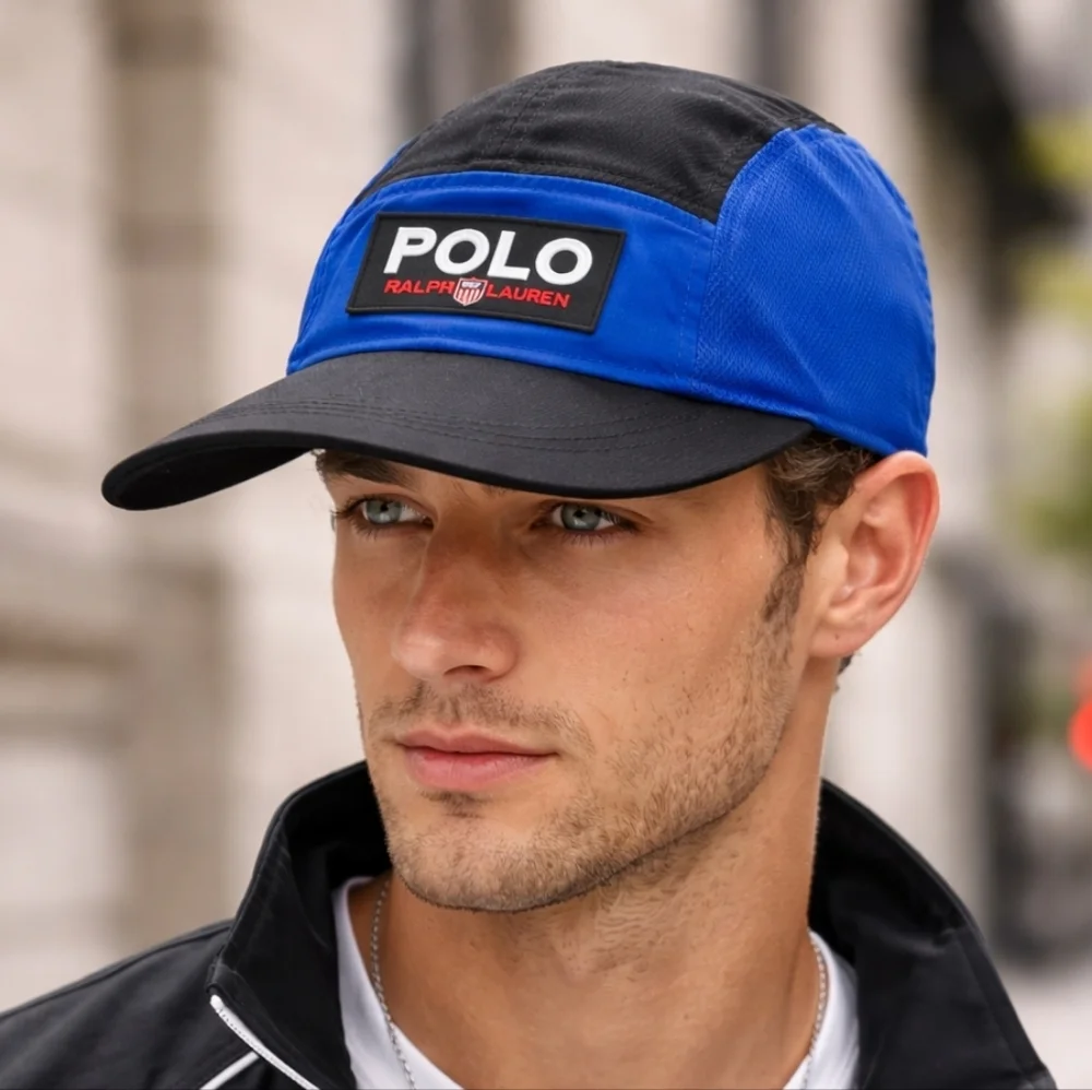 Polo Sport Ralph Lauren Black/Royal Long Bill 5 Panel Hat